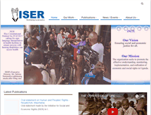 Tablet Screenshot of iser-uganda.org